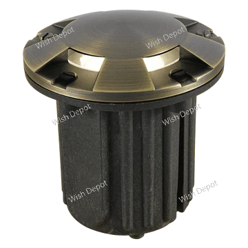 UNB07 Cast Brass Low Voltage Round Multi-Directional LED In-ground Well Light IP65 Waterproof