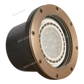 UNB08 Cast Brass Low Voltage Commercial PAR36 LED In-ground Well Light IP65 Waterproof