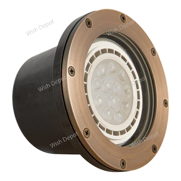 UNB08 4x/8x/12x Package Cast Brass Low Voltage Commercial PAR36 LED In-ground Well Light IP65 Waterproof 10W 3000K