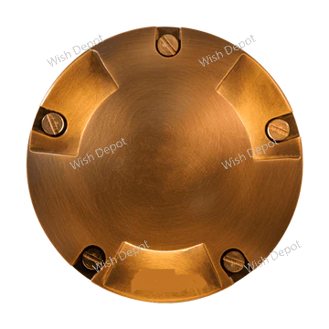 UNB11 Cast Brass Round Tri-Directional Low Voltage LED In-ground Light