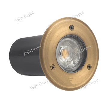 UNB12 4x/8x/12x Package Cast Brass Low Voltage Round LED In-ground Well Light IP65 Waterproof 5W 3000K Bulb