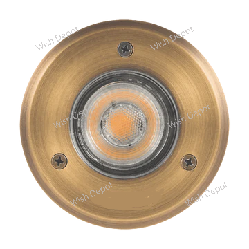 UNB12 Cast Brass Low Voltage Round LED In-ground Well Light IP65 Waterproof