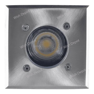 UNS01 Low Voltage LED In-Ground Well Light Square Stainless Steel Landscape Lighting Waterproof