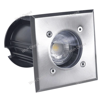 UNS01 Low Voltage LED In-Ground Well Light Square Stainless Steel Landscape Lighting Waterproof