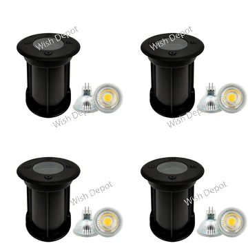 UNS02 4x/8x/12x Package Waterproof In-Ground Low Voltage LED Underground Light Landscape Lighting 5W 3000K Bulb