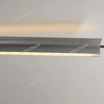 Aluminum 8 ft Oval Wardrobe Hanging Rail 10 Pcs LED lighted Closet Rod Fixture