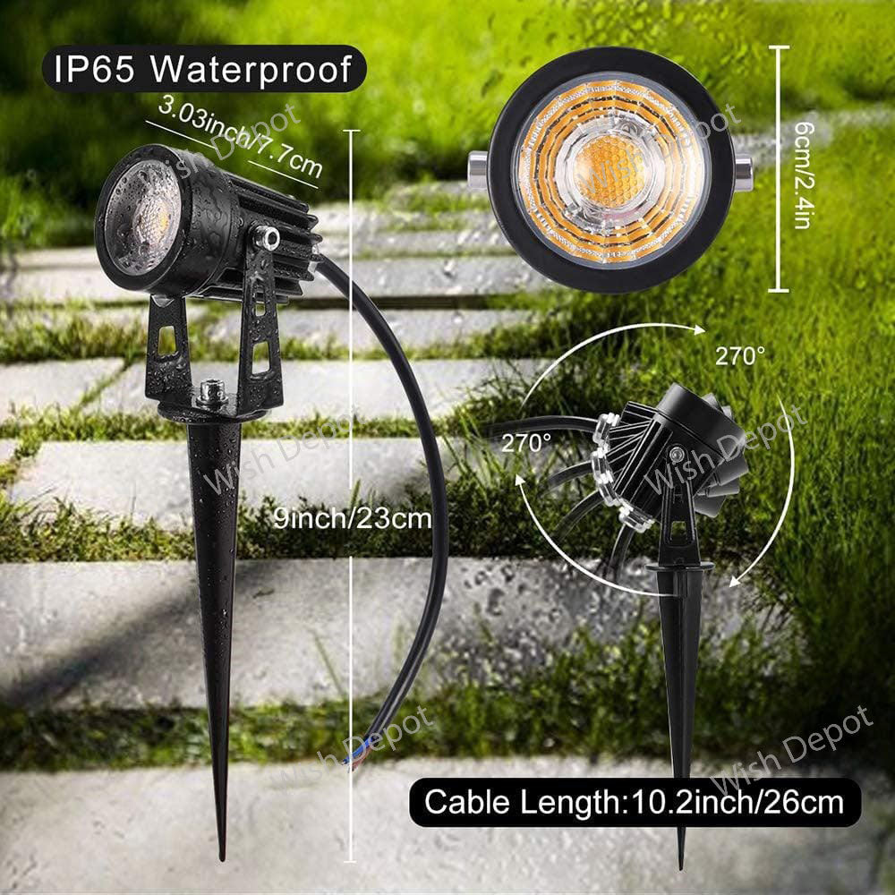 CD43 5W Waterproof LED Landscape Narrow Beam Directional Outdoor Spotlight