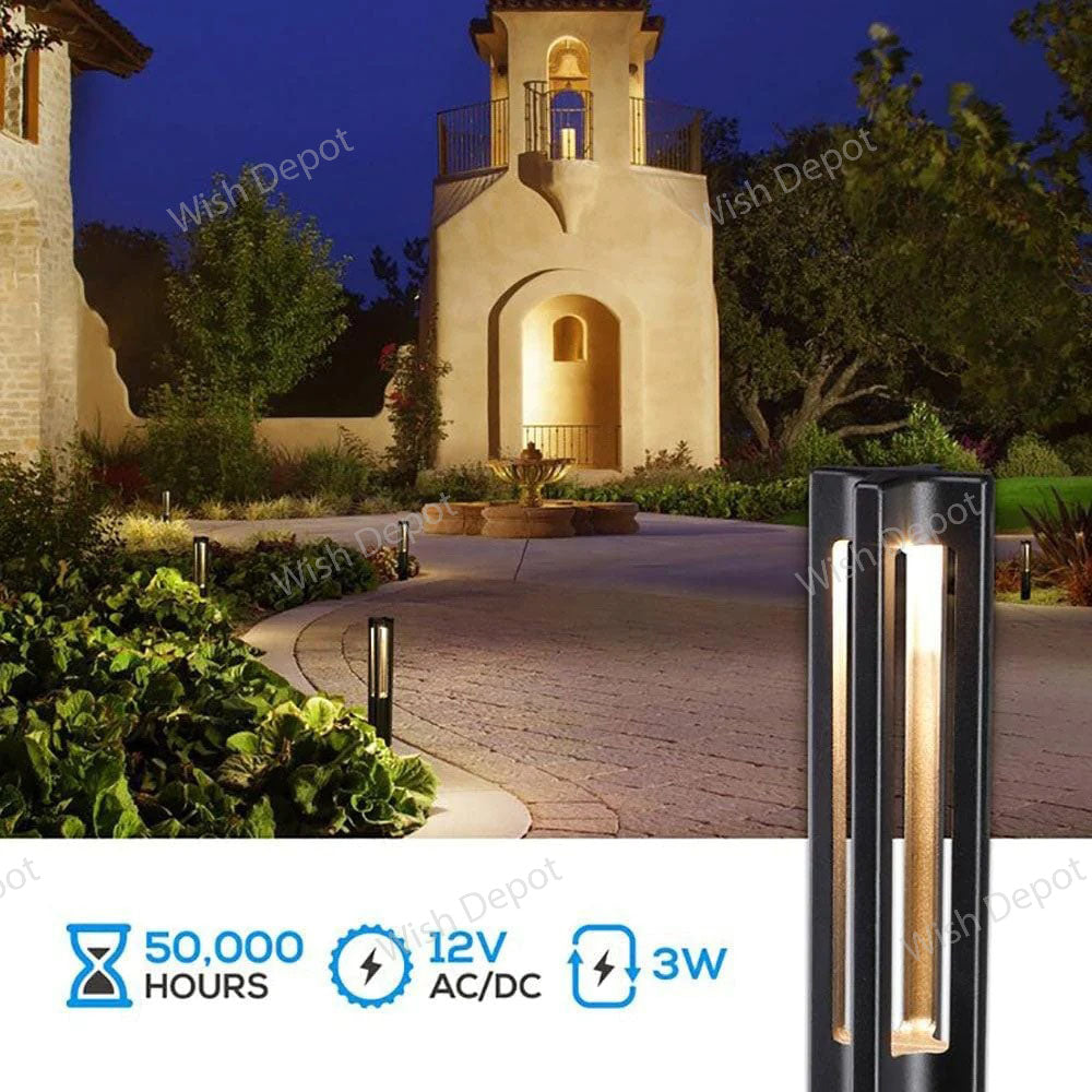 CDPA53 4x/8x/12x Package Low Voltage LED Rectangular Bollard Light Outdoor Path Lighting