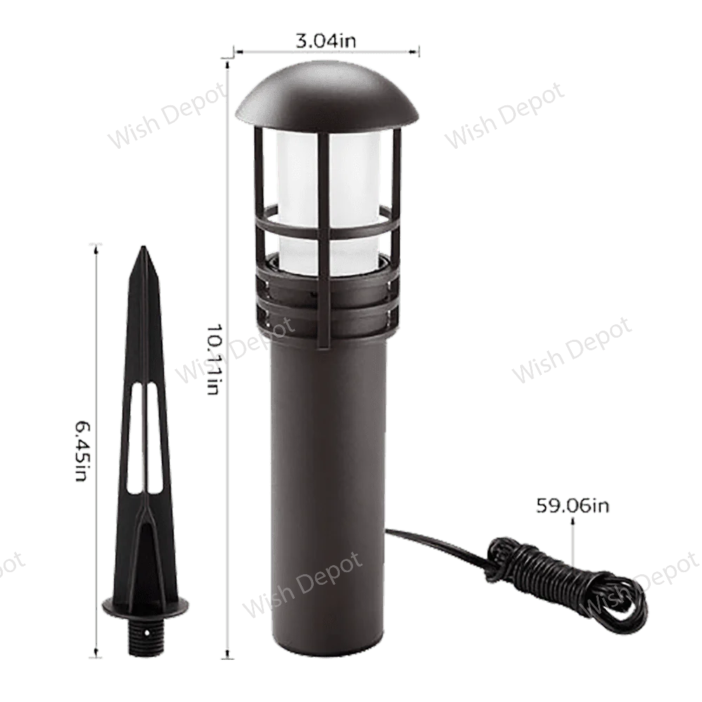 CDPA55 4x/8x/12x Package 3W 12V Low Voltage LED Garden Bollard Path Light