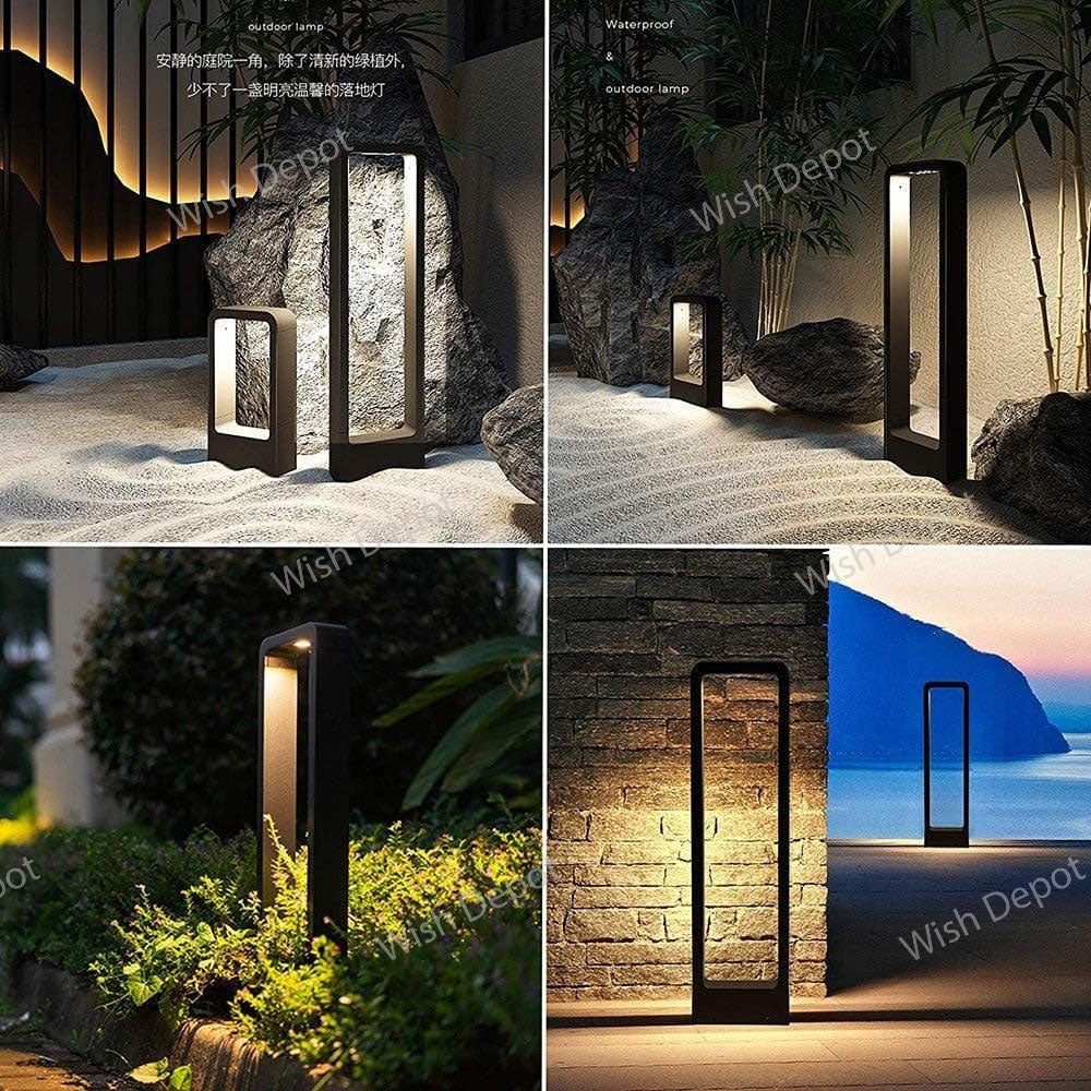 CDPA56 4x/8x/12x Package 8W Low Voltage LED Rectangular Adjustable Bollard Landscape Pathway Lighting