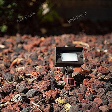 FPB01 Brass Rectangular LED Directional Flood Light Adjustable Lighting