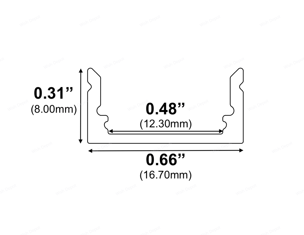 Black LED Channel