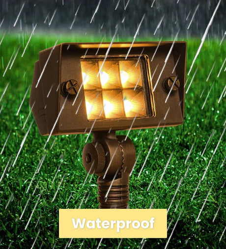 Brass Rectangular Built-In Adjustable 2W-7W LED Flood Light