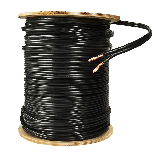 Wire for Landscape Light 12/2 AWG Black