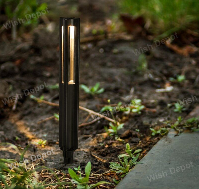 Low Voltage LED Rectangular Bollard Light Outdoor Path Lighting