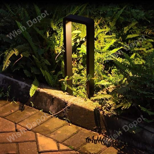 Low Voltage LED Rectangular Adjustable Bollard Light Landscape Pathway Lighting