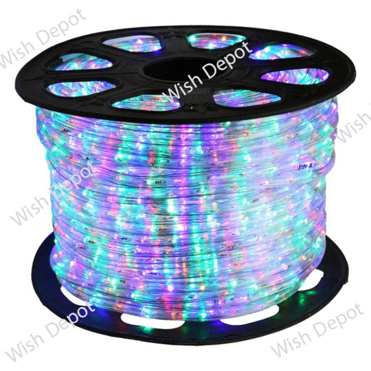 LED Low Voltage Rope Lights 50 FT Outdoor, Multi Color RGB, Pink, Purple, Red, Yellow, Blue, Green