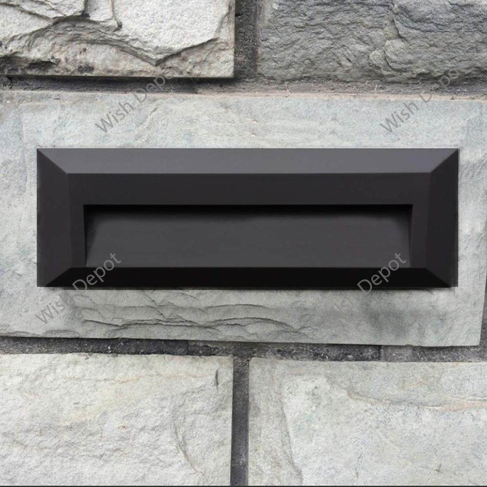 Low Voltage Cast Aluminum Rectangular Surface Mount LED Step or Deck Light