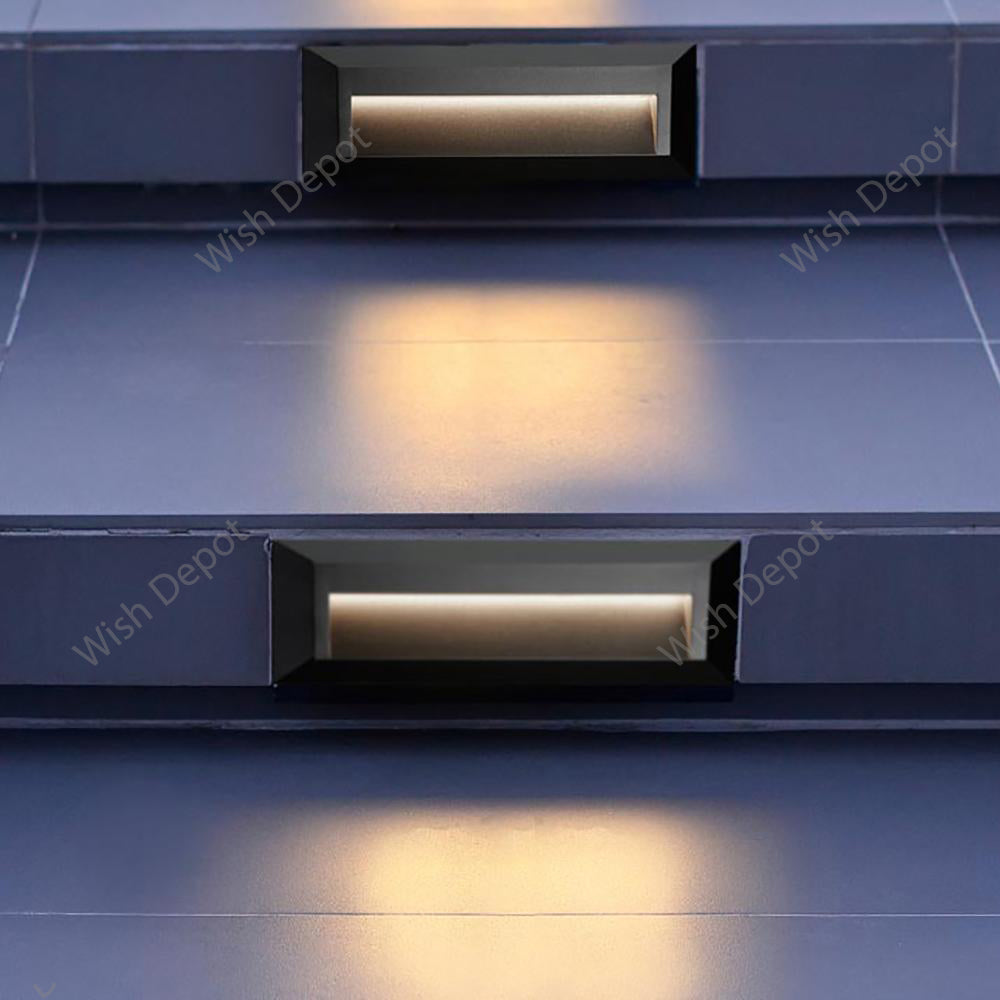 Low Voltage Cast Aluminum Rectangular Surface Mount LED Step or Deck Light