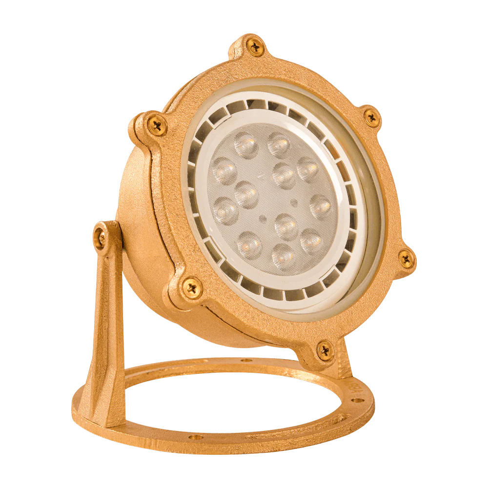 Cast Brass PAR36 LED Low Voltage Underwater Pond Light IP68 Waterproof